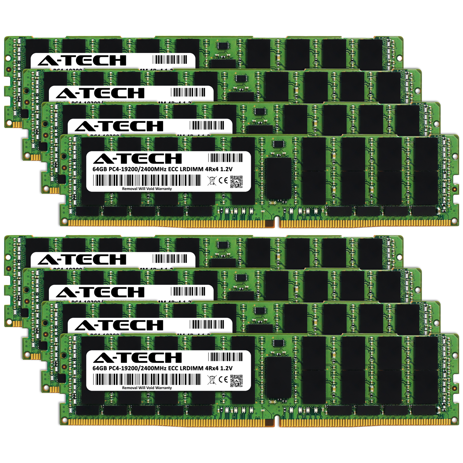 512GB 8x 64GB PC4-2400 LRDIMM Supermicro 4028GR-TRT2 4028GR-TVRT Memory RAM