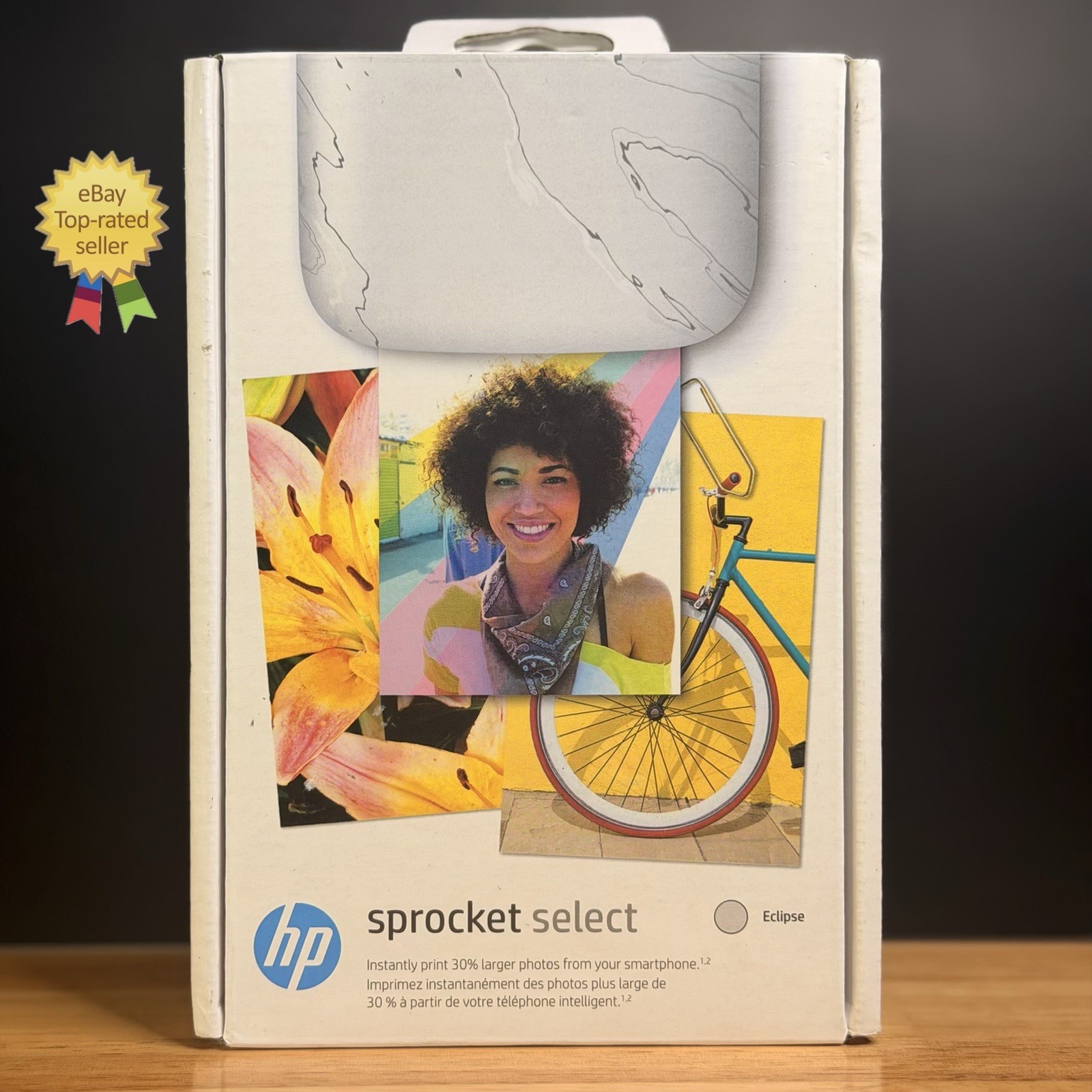 HP Sprocket Select Portable Photo Printer Bluetooth Android iOS Eclipse – SEALED