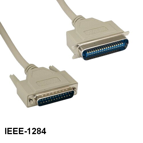 Kentek 10′ IEEE1284 DB25 to Centronics CN36 Male M/M Parallel Printer Data Cable