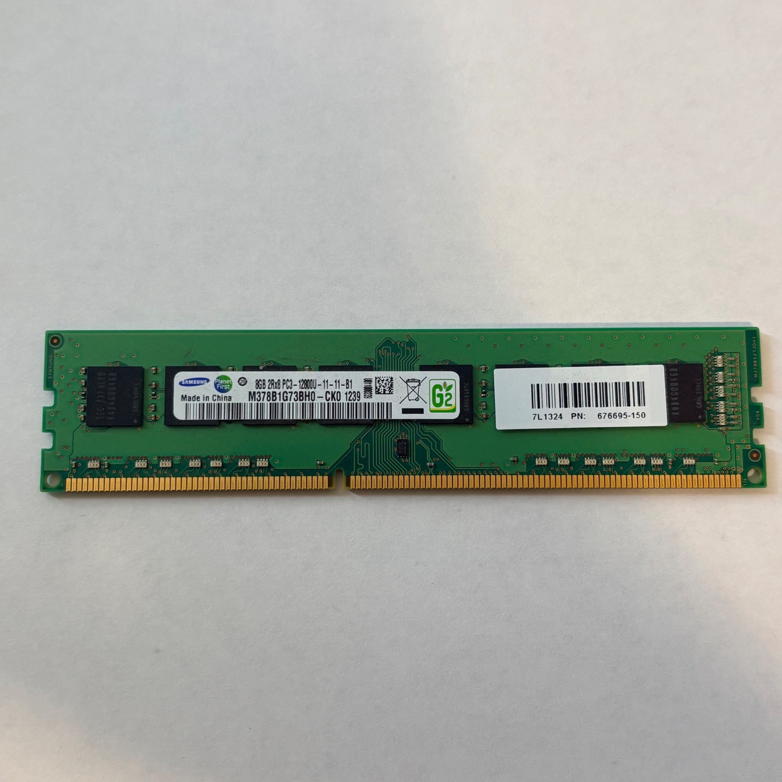 Samsung RAM M378B1G73BH0-CK0 8GB DDR3 PC3-12800U 1600MHz Desktop Memory