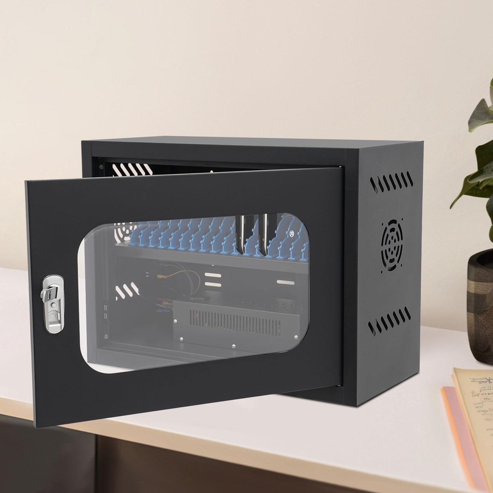 20-Device Charging Station Charging Cabinet for Cellphones & Tablet Computers US