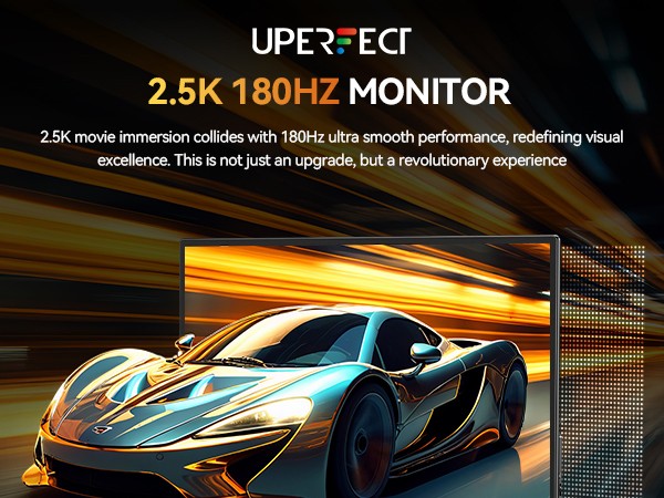 23.8″ Portable Monitor 2000:1 Screen PC Monitor 2560*1440 180Hz Screen HDMI HDR