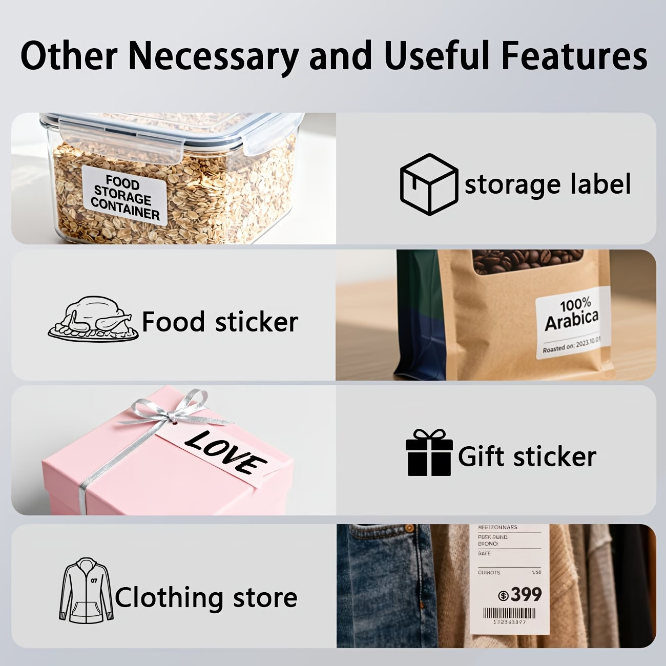 Wireless Shipping Label Printer 4×6 Thermal Bluetooth USB for iPhone Android Mac
