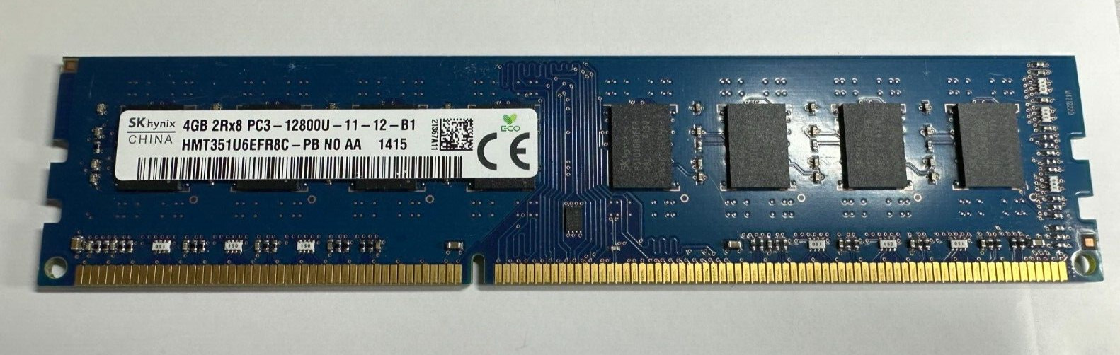 SK Hynix 4GB DDR3 PC3-12800U Desktop Memory Module (4x4GB)