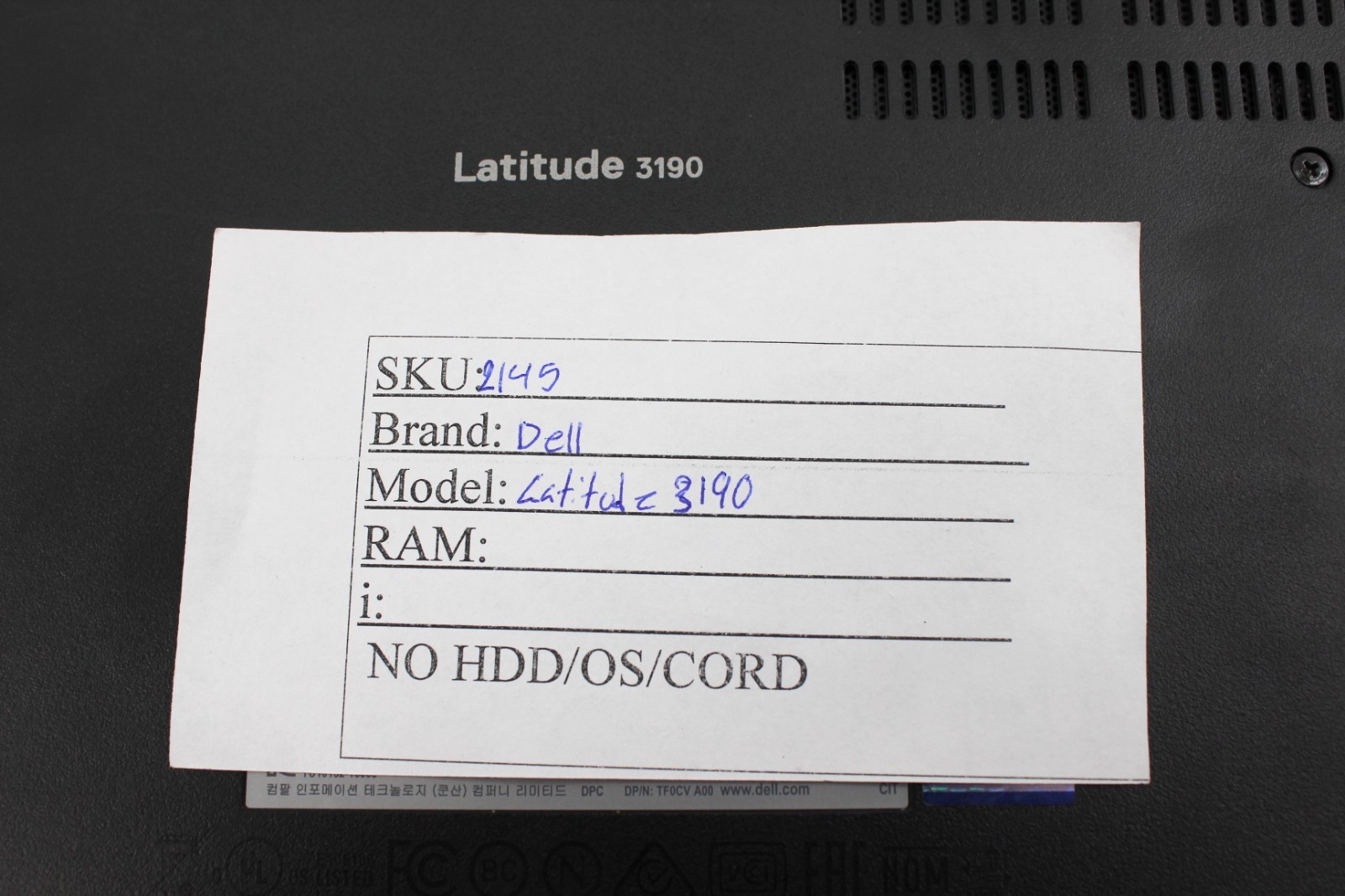 Dell Latitude 3190
