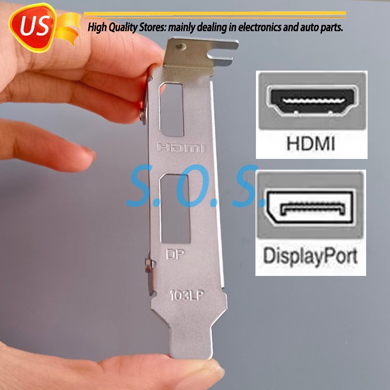 8CM Low Profile Bracket For MSI GT1030 2GB LP OC Graphics Card DP+HDM US STOCK