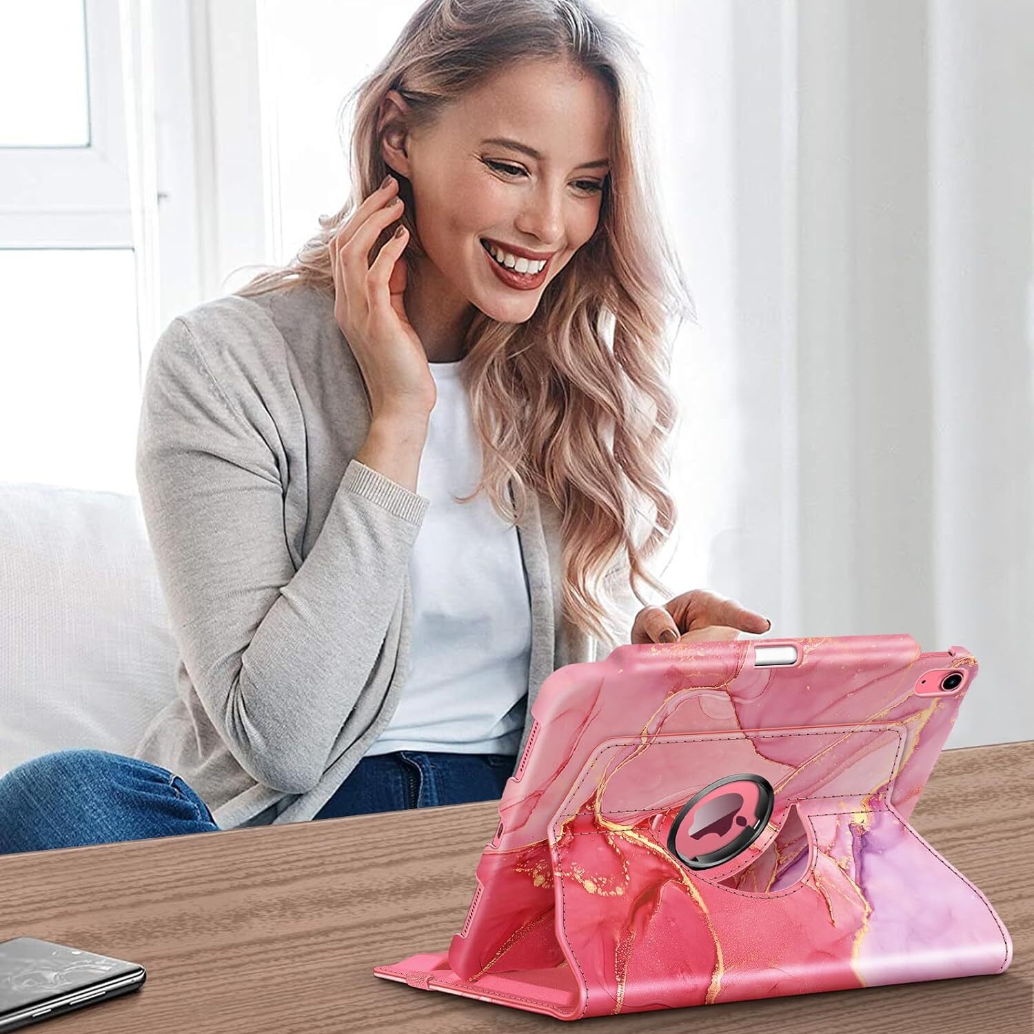 Rotating Case for iPad 10th Generation 10.9″ 2022 Swivel Stand Protective Cover