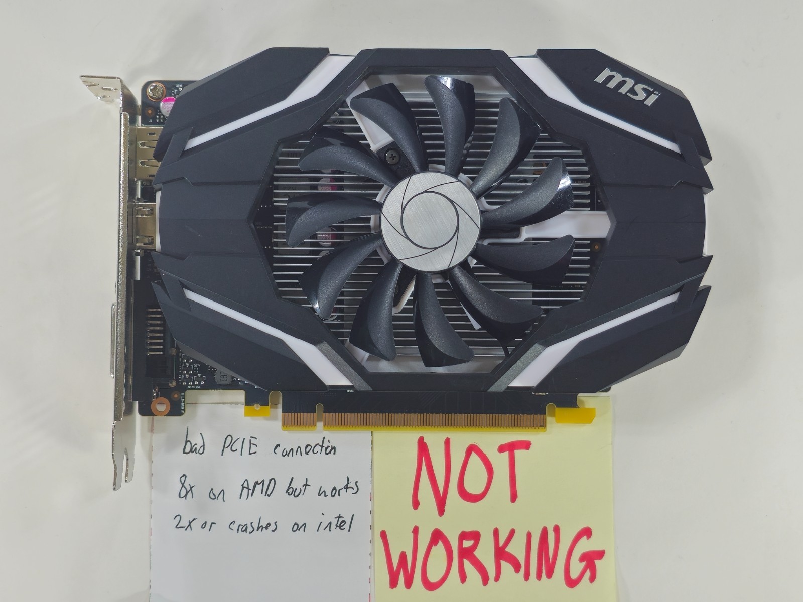 [READ DESCRIPTION] MSI GeForce GTX 1050 Ti OC 4GB 4G 128-bit GDDR5 PCI-E 3.0