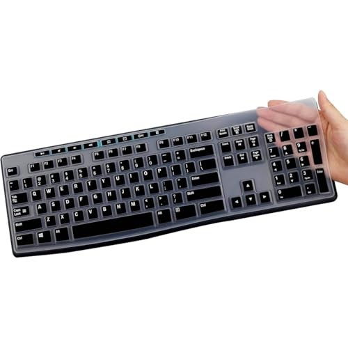 Keyboard Cover for K270 Wireless Keyboard, Logitech MK295 MK275 MK270 Black