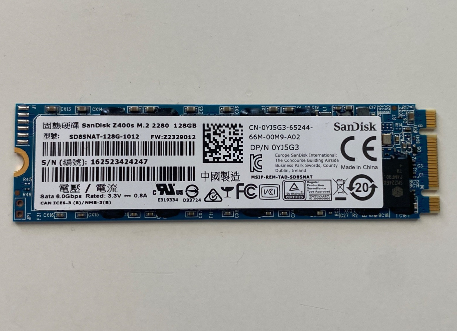 OEM SanDisk SSD Z400s M.2 2280 128GB SD8SNAT-128G-1012 SATA 6.0Gbps Hard Disk