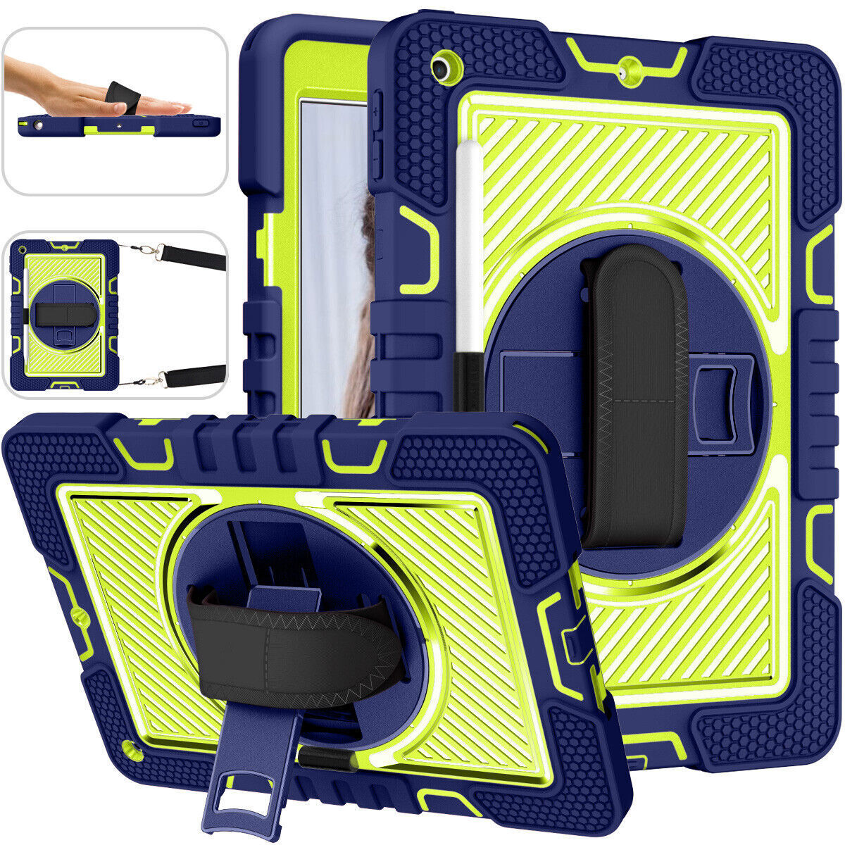 Case For Samsung Galaxy Tab S9 FE 5G S8 S7 FE A9+ Heavy Duty Hard Tablet Cover
