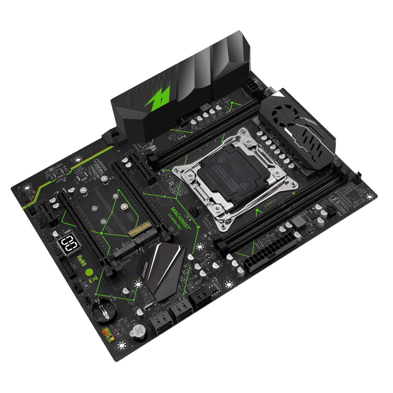LGA 2011-3 Motherboard PS/2 Xeon E5 2670 V3 CPU DDR4 Four-channel On-Board Audio