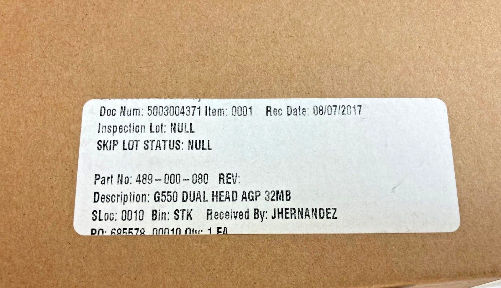 Matrox Millenium G55+MDHA32DSF G450 Dual Head AGP 32 MB NEW (10865)
