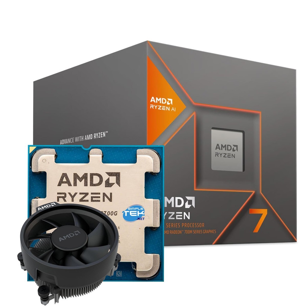 AMD Ryzen 7 8700G Processor CPU AM5 With Integrated GPU With Cooler