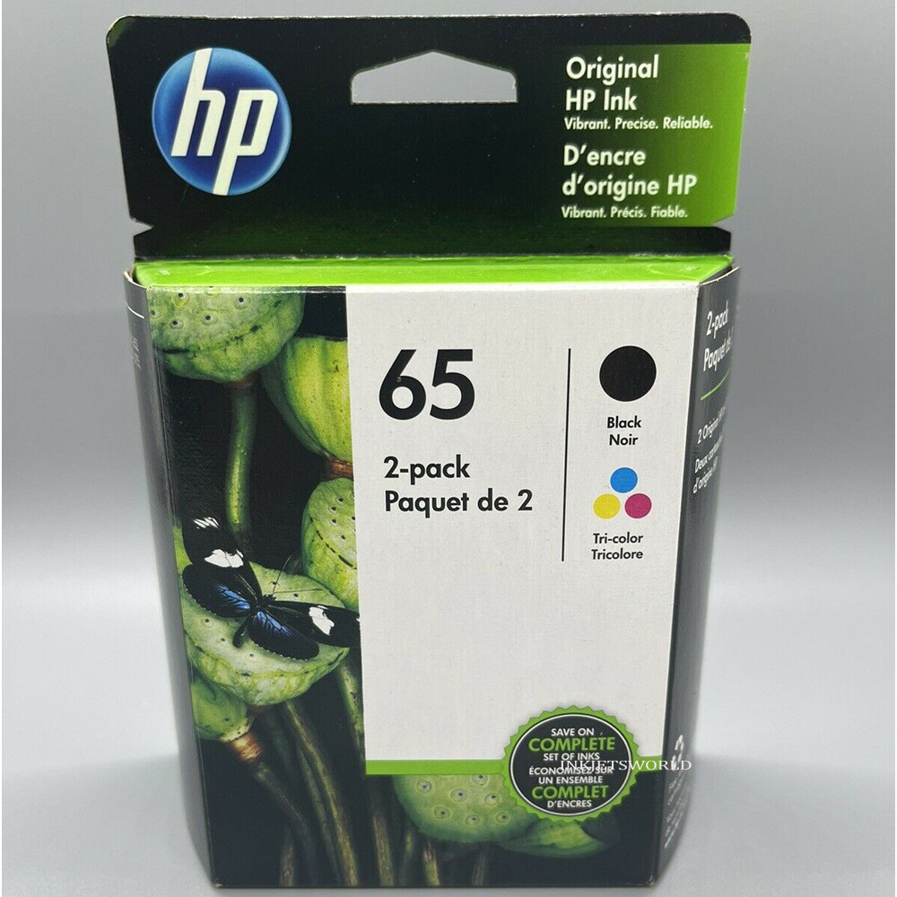 HP 65 Combo Ink Cartridges 65 Black Color NEW GENUINE