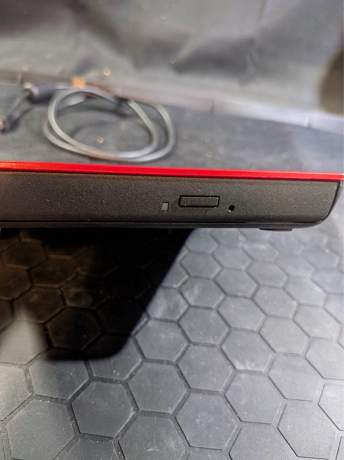 Samsung SE-208 Red Portable DVD-Writer W/Cable TESTED