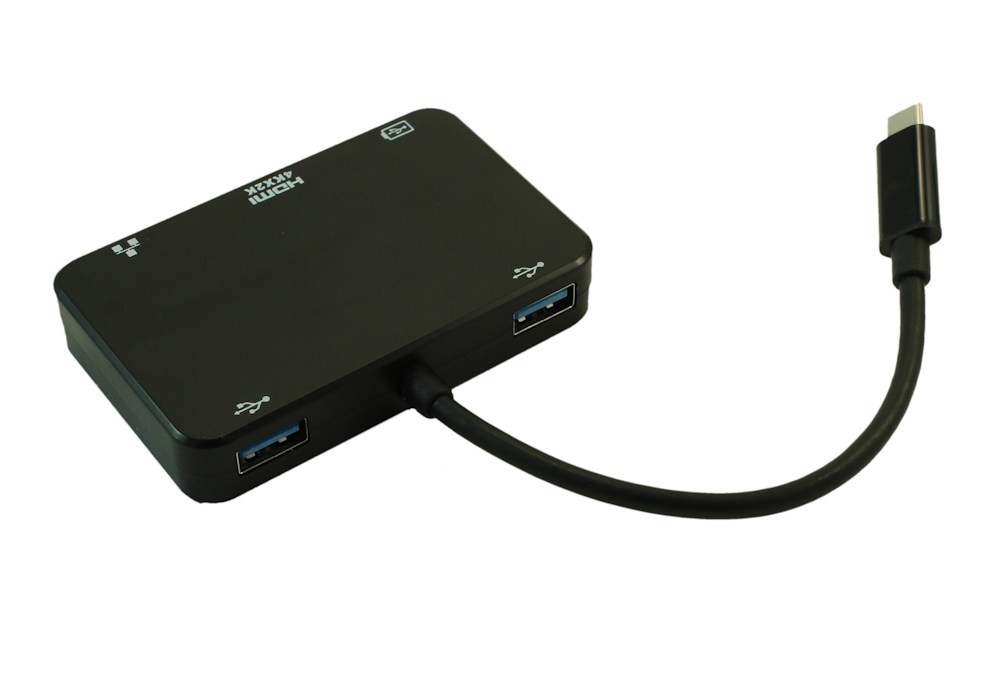 USB-C Multi Hub 4K HDMI 2xUSB 3.2 Gen 1 USB-C Gigabit Lan Out