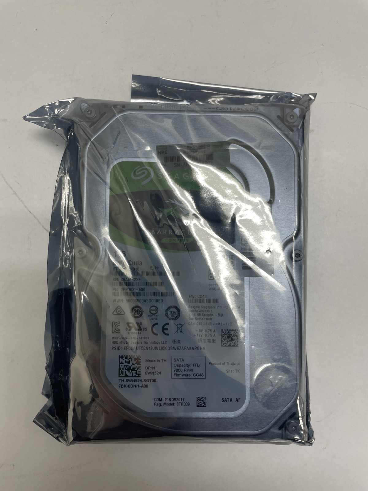 New Seagate Barracuda 1TB ST1000DM010 3.5″ Internal HDD 7200RPM 2EP102-500