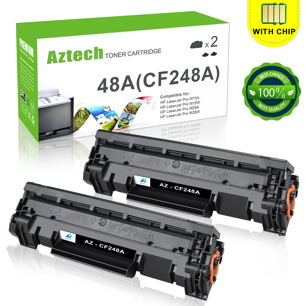 2PK CF248A 48A Toner Cartridges for HP LaserJet Pro M29W M28W M28a M15w M31w M16