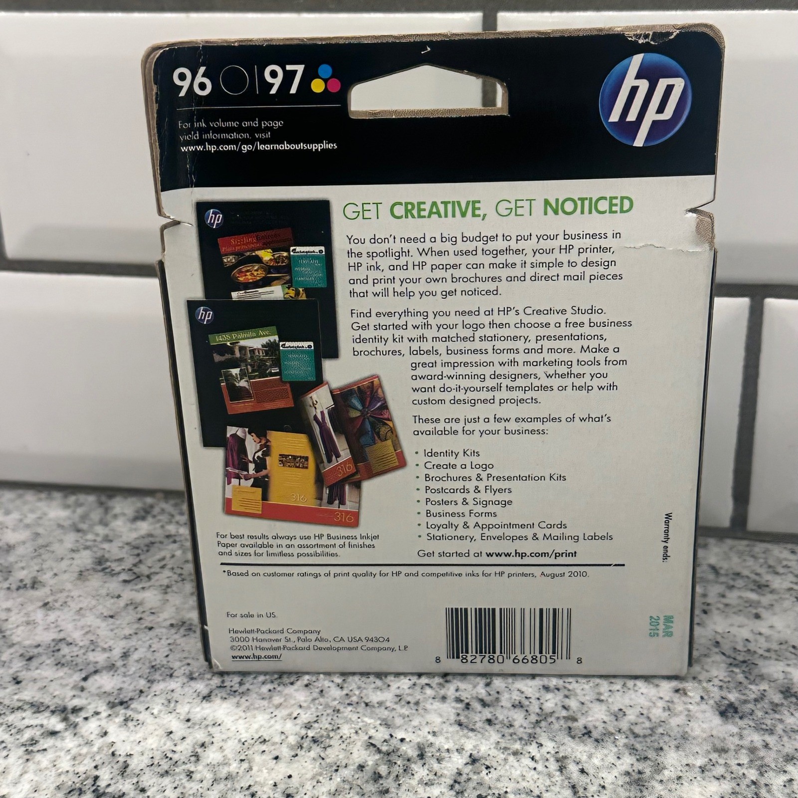 HP Unisex OS 96 97 Ink Cartridge Combo Pack Black Tri-color C9353FN Sealed 2015