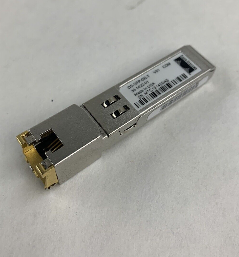 Cisco DS-SFP-GE-T 1000BASE-T SFP Transceiver Module 30-1422-01