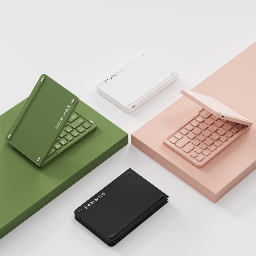 Mini Foldable Bluetooth Keyboard iPhone iPad iOS Android Window PC Laptop Tablet