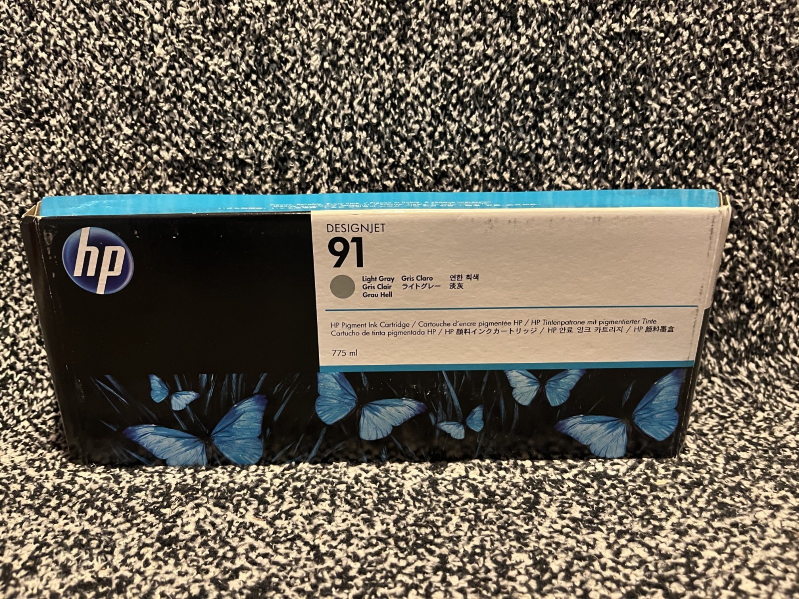 Genuine HP 91 Light Gray C9466A 775ml Pigment Ink Date: February 2020
