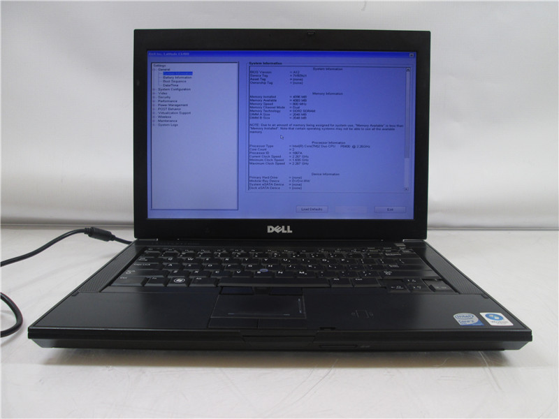 Dell Latitude E6400 Laptop Core 2 Duo P8400 2.26GHz 4GB Vista COA No Battery