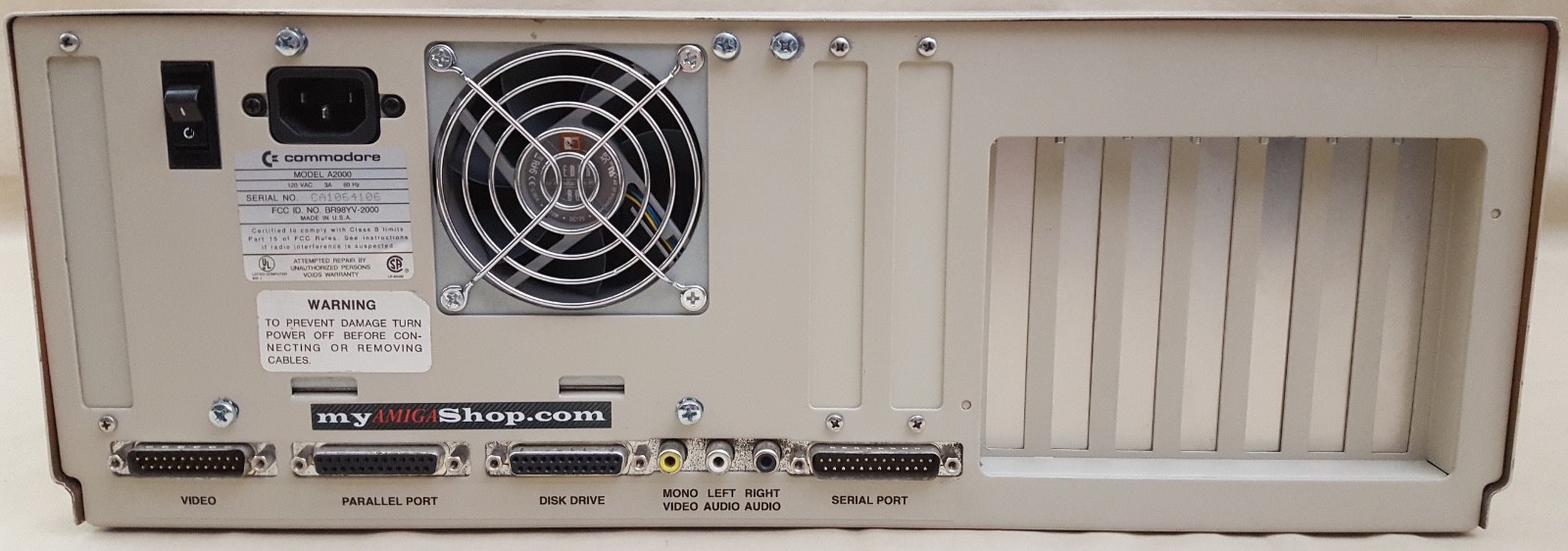 Commodore Amiga 2000 A2000 Desktop Computer rev6.3 1MB 8373 Denise – CA1064106