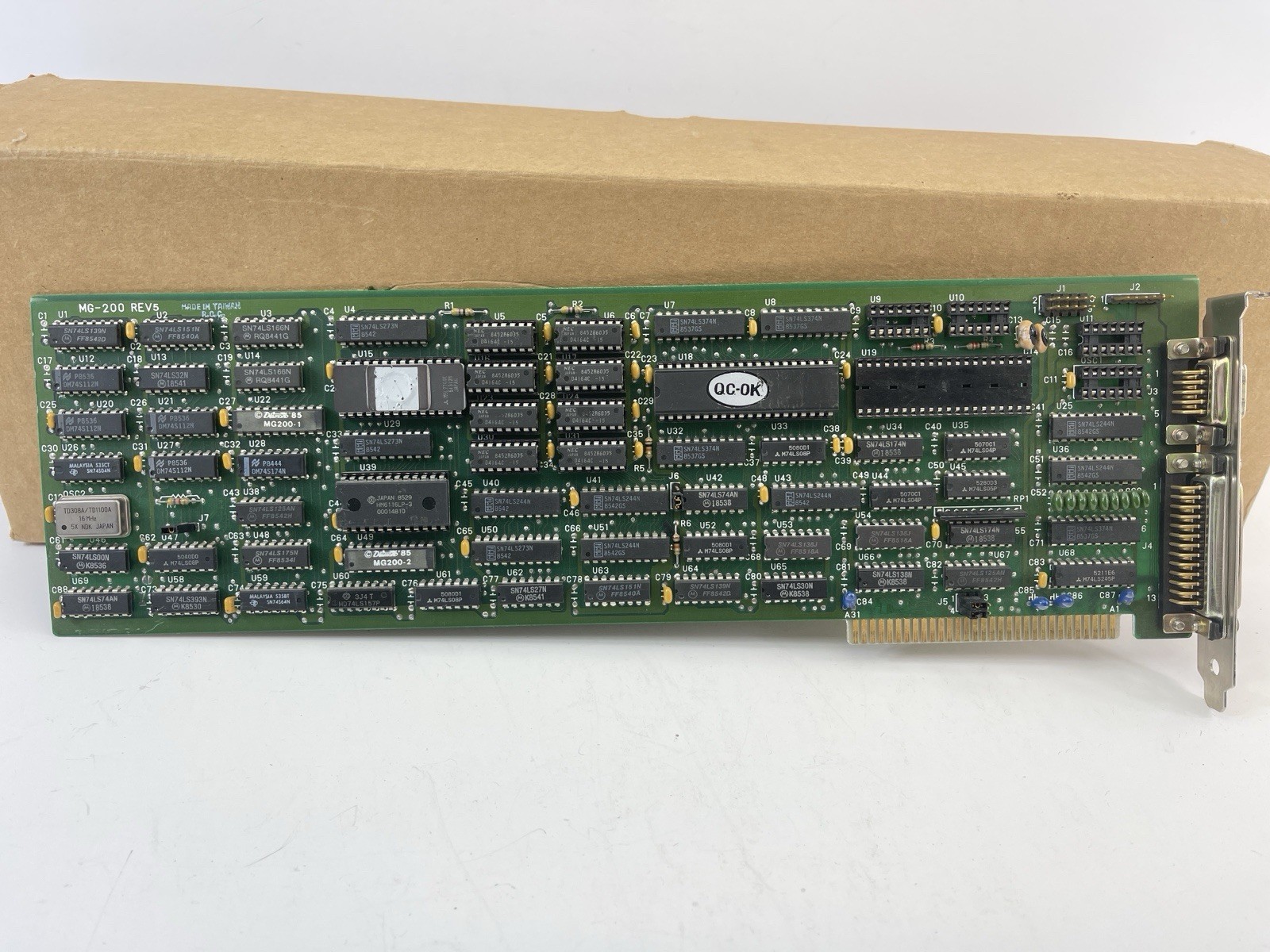 vintage computer board card MG-200 Rev5 QC-OK KX0-01？？