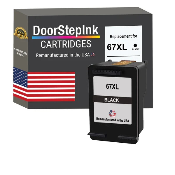 DoorStepInk Compatible Ink Cartridge HP 67XL (3YM57AN) Black High Yield USA