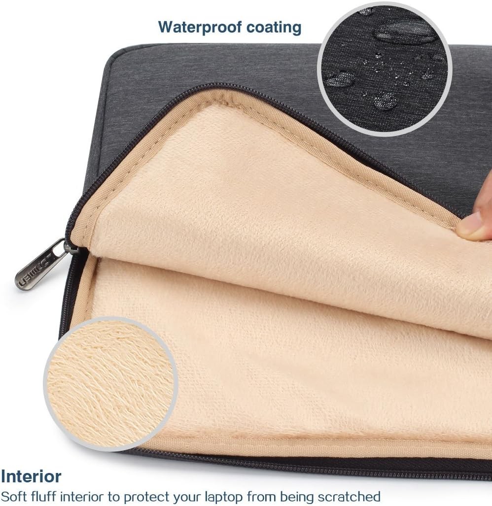 Sleeve for 15-15.6 Inch Laptop 360-Degree Protection & Water-Resistant, Dark Gre