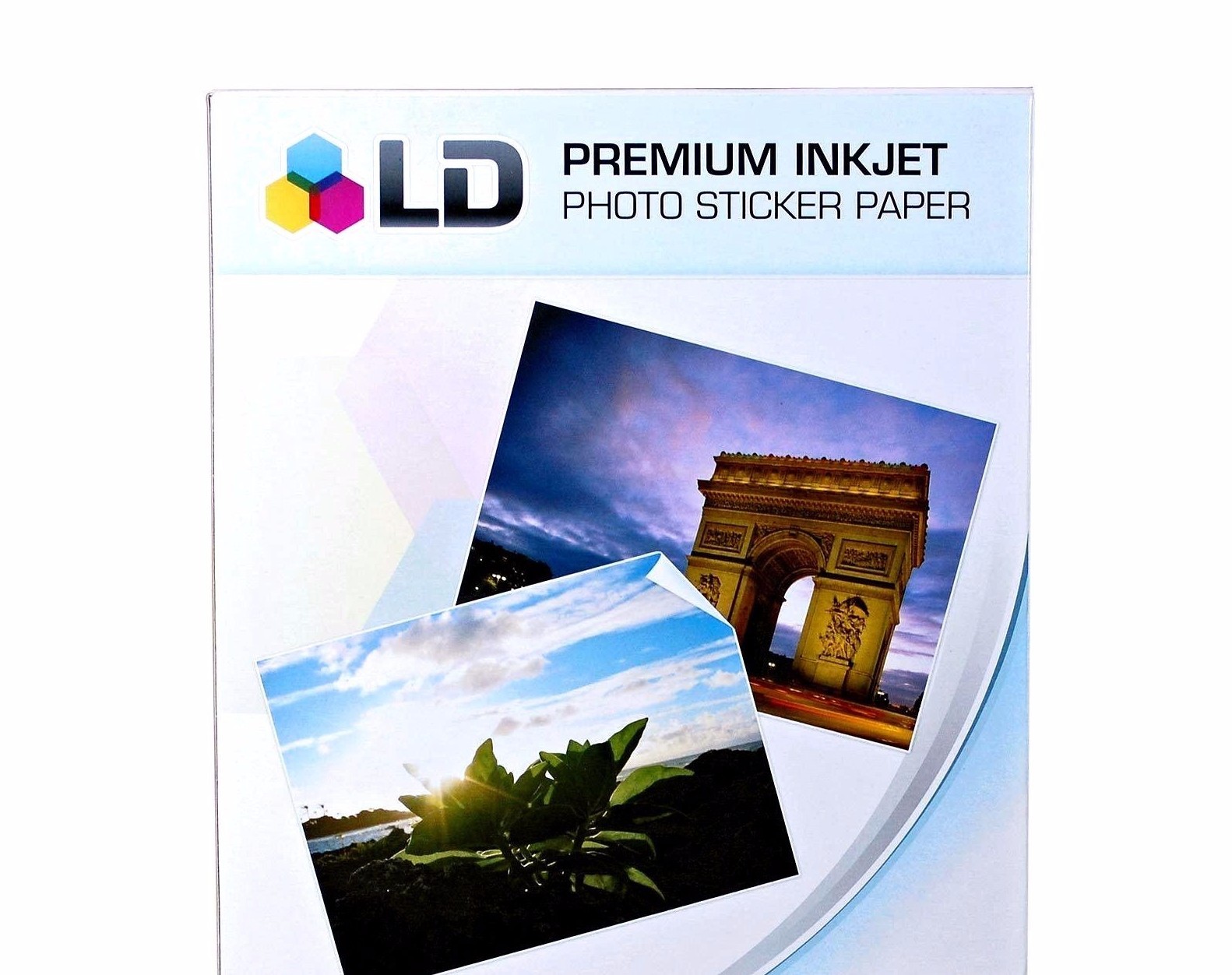 10 Sheets Sticker Paper GLOSSY White Inkjet Laser Printer Christmas Photo 8.5×11