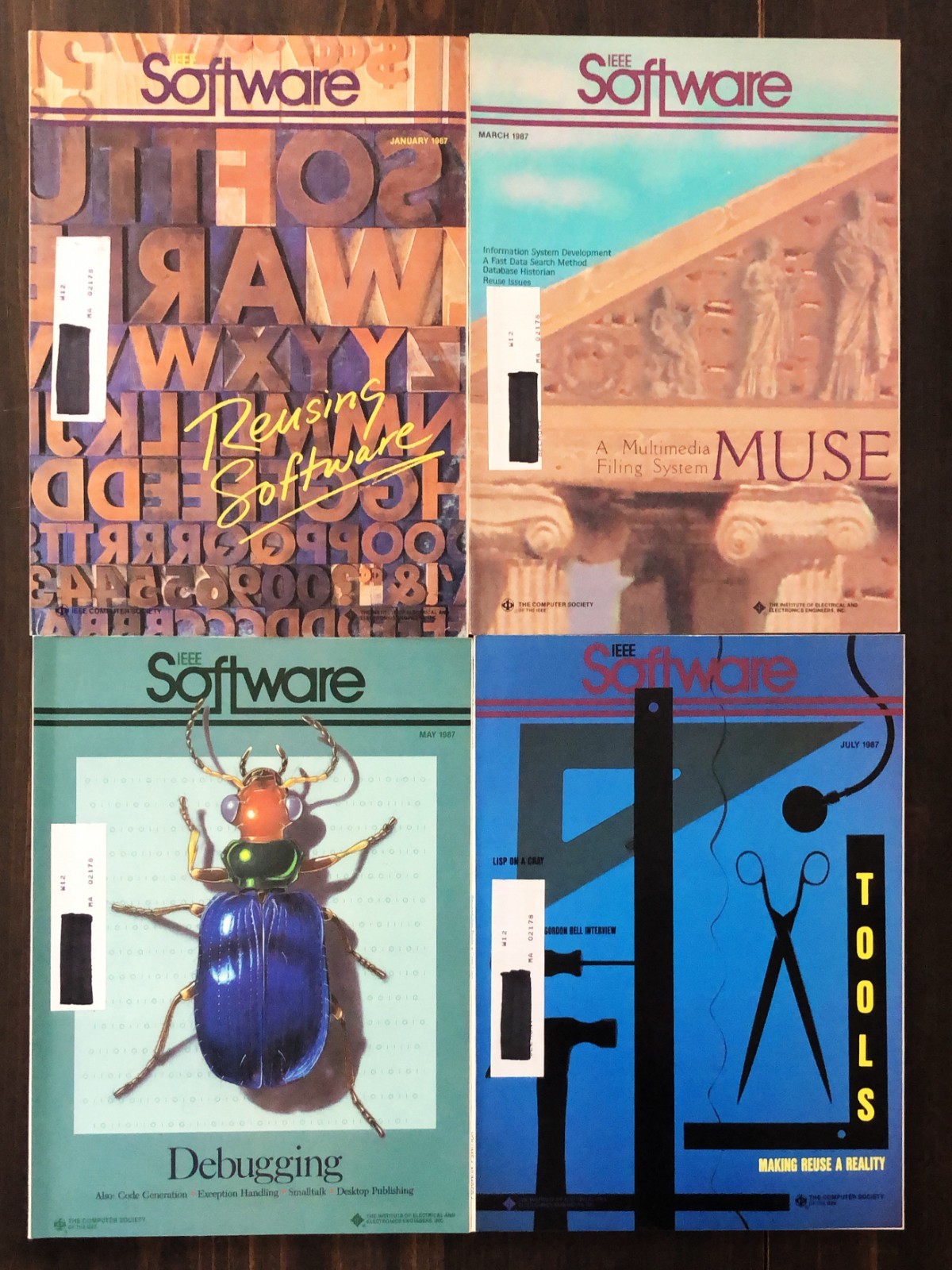 1987 IEEE Software Magazine – Lot of 6