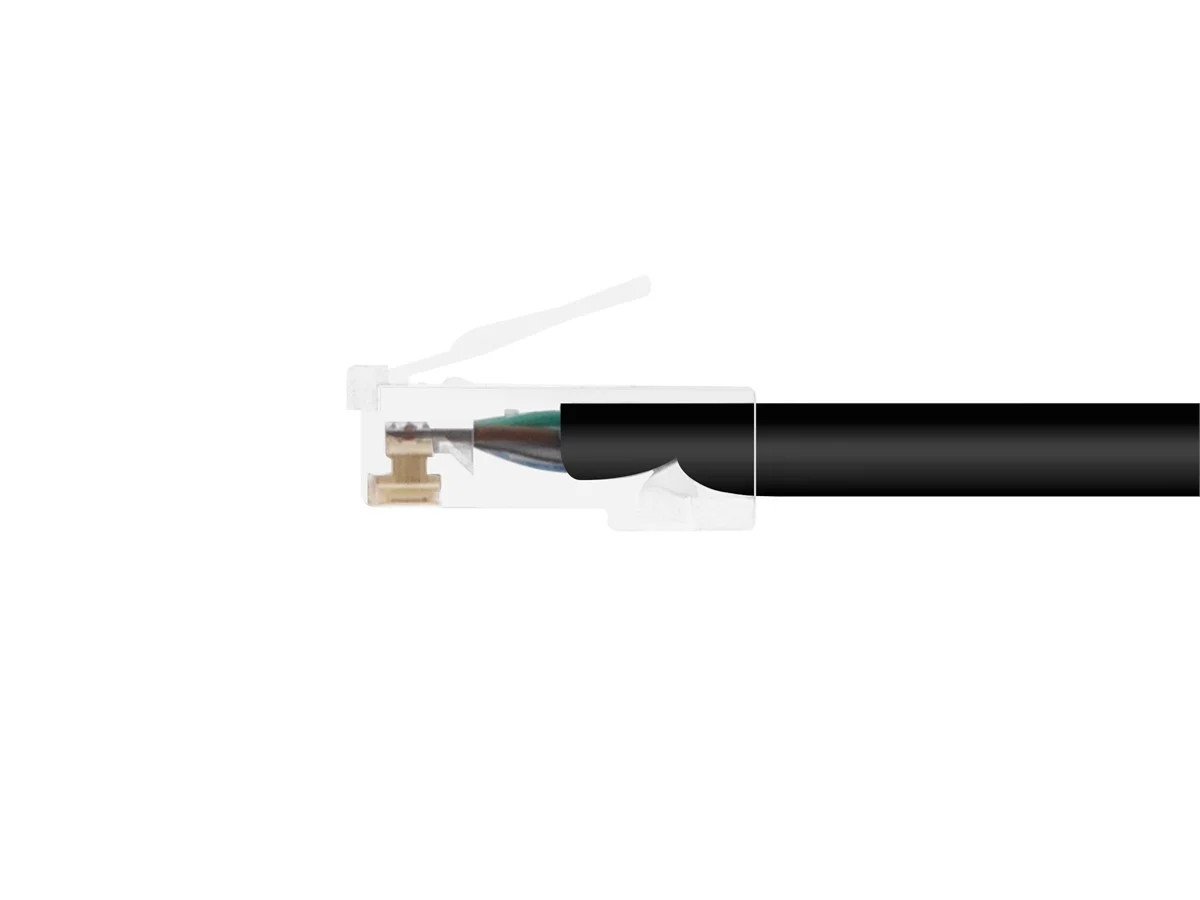 Monoprice Cat6 Ethernet Patch Cable – 15 Feet – Black, RJ45, 550Mhz, UTP, 24AWG
