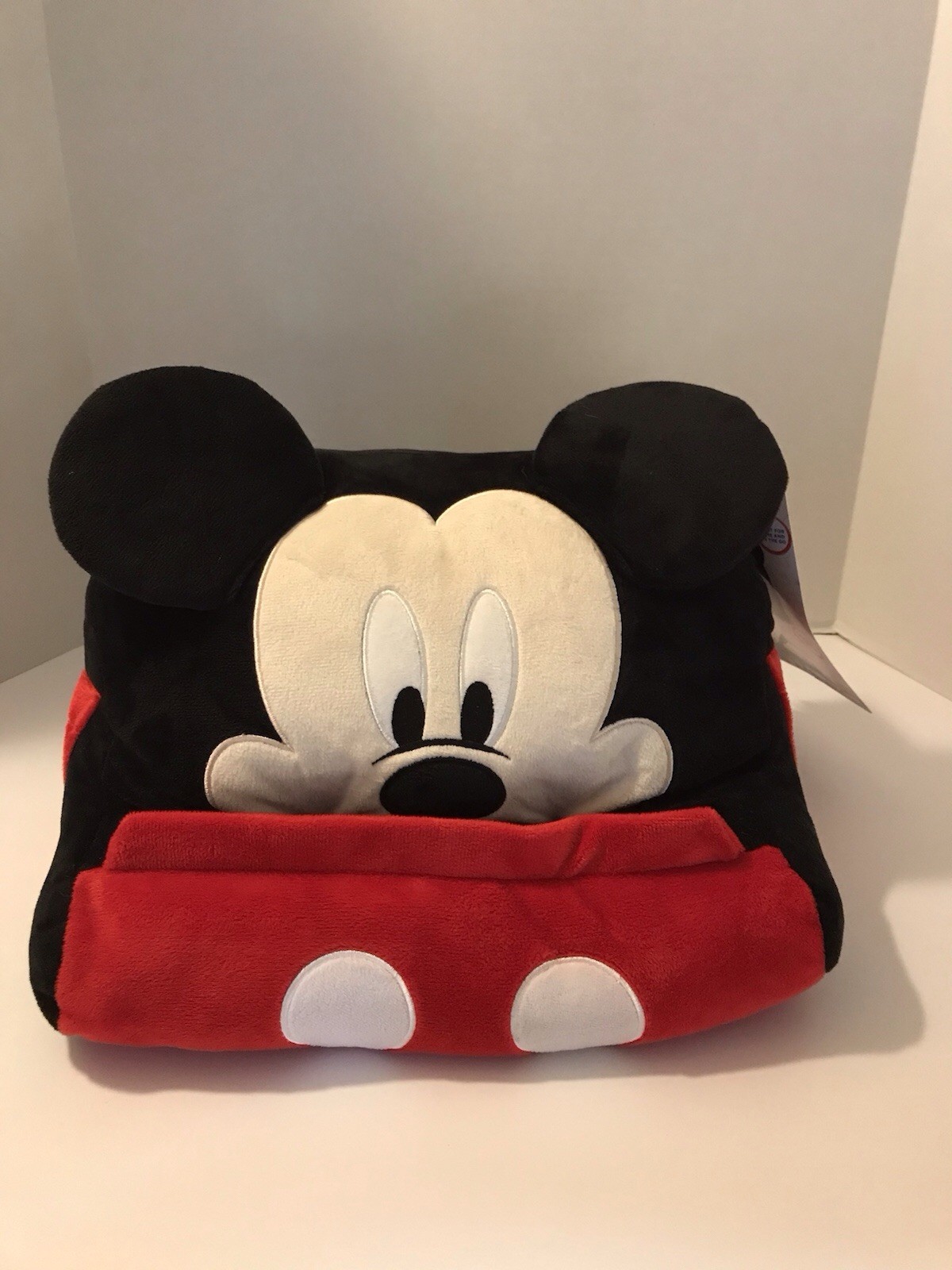 Disney Jr. Mickey Mouse Tablet Holder Plush Lap Desk 11.5 In.x 9 In x 8.5 In NWT
