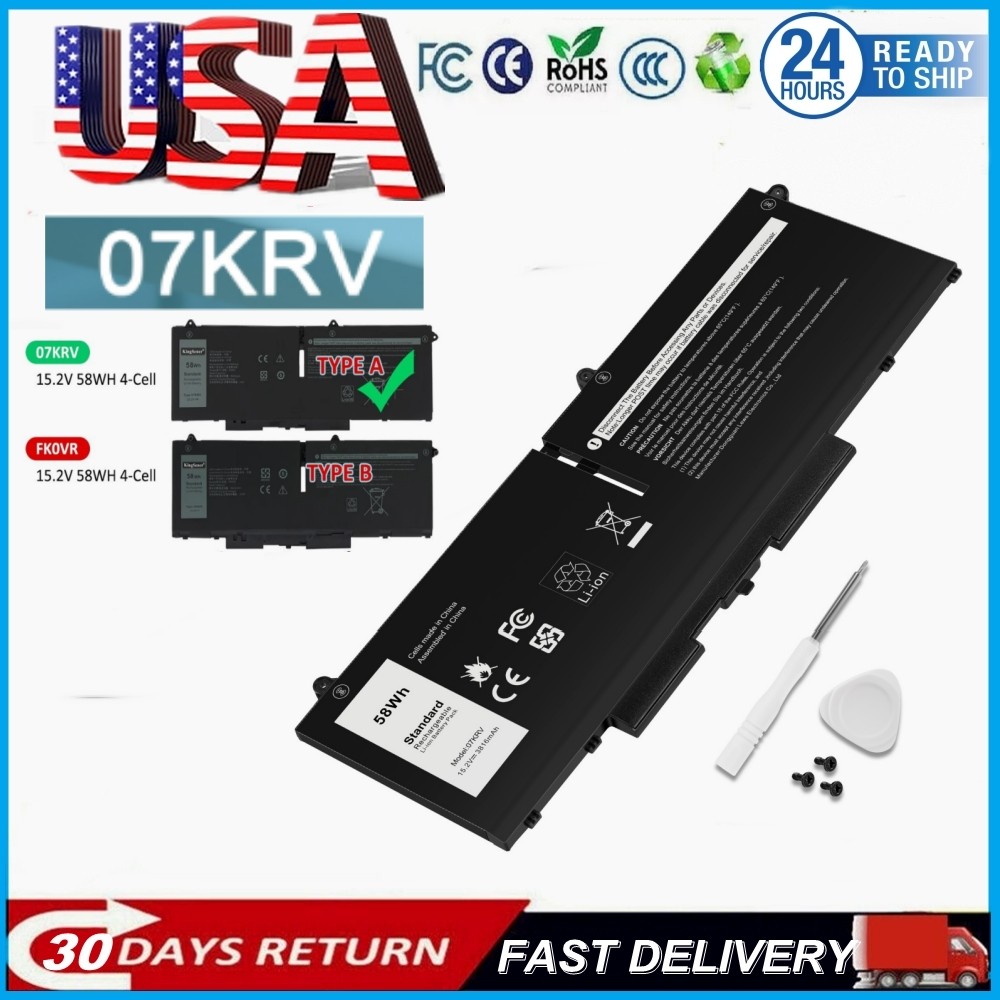 ✅07KRV 58Wh Battery for Dell Latitude 5330 5430 5530 Precision 3570 H4PVC M69D0