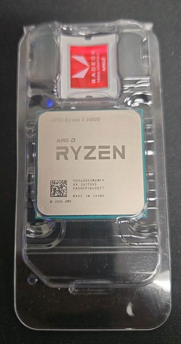 AMD Ryzen 5 3400G 3.7GHz Quad-Core 8 Thread Processor