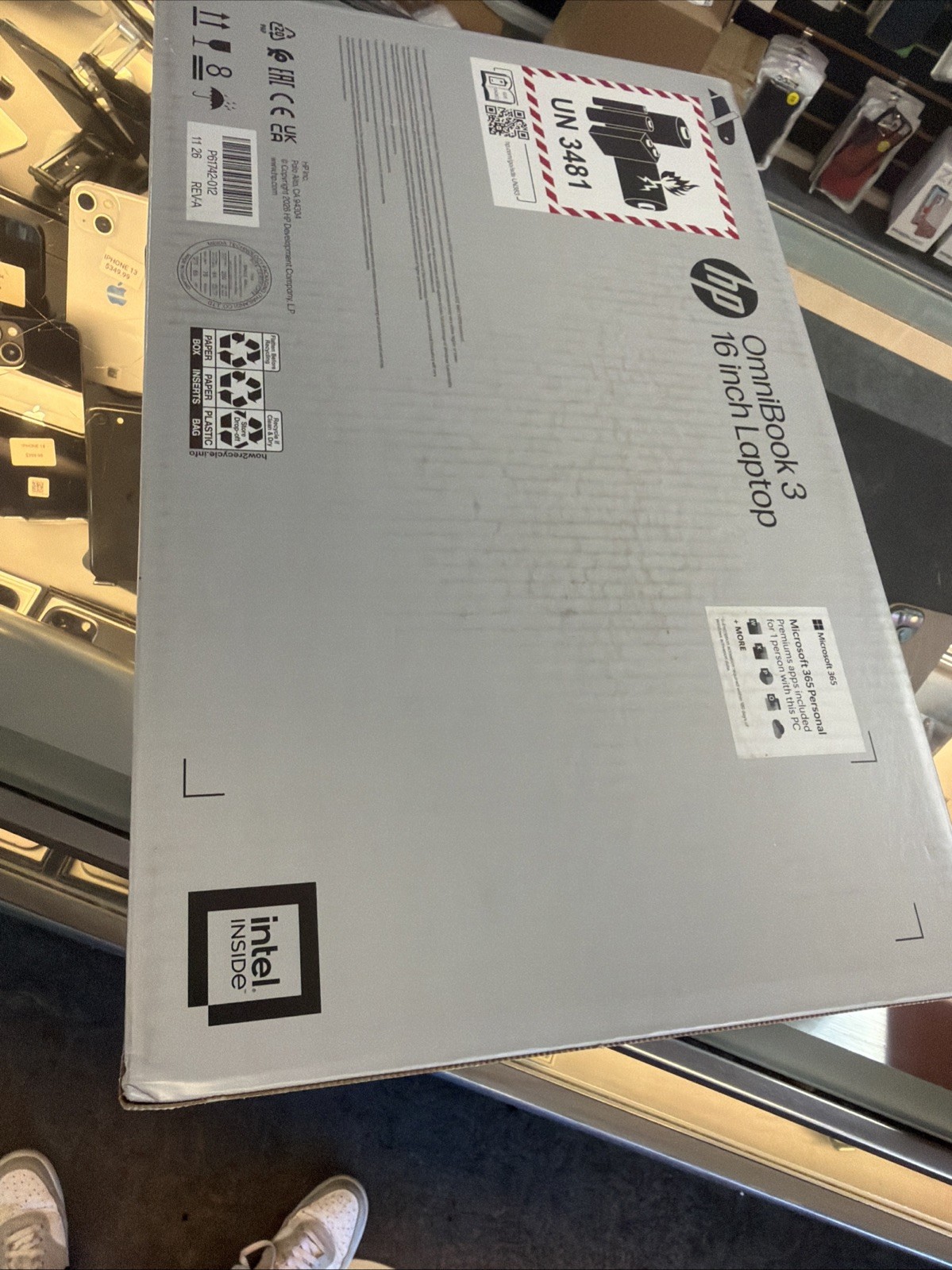 New HP OMNIBOOK 3 16-BU0315DX 16″ CORE ULTRA 5 225U 4.8GHz 16GB RAM 512GB SSD