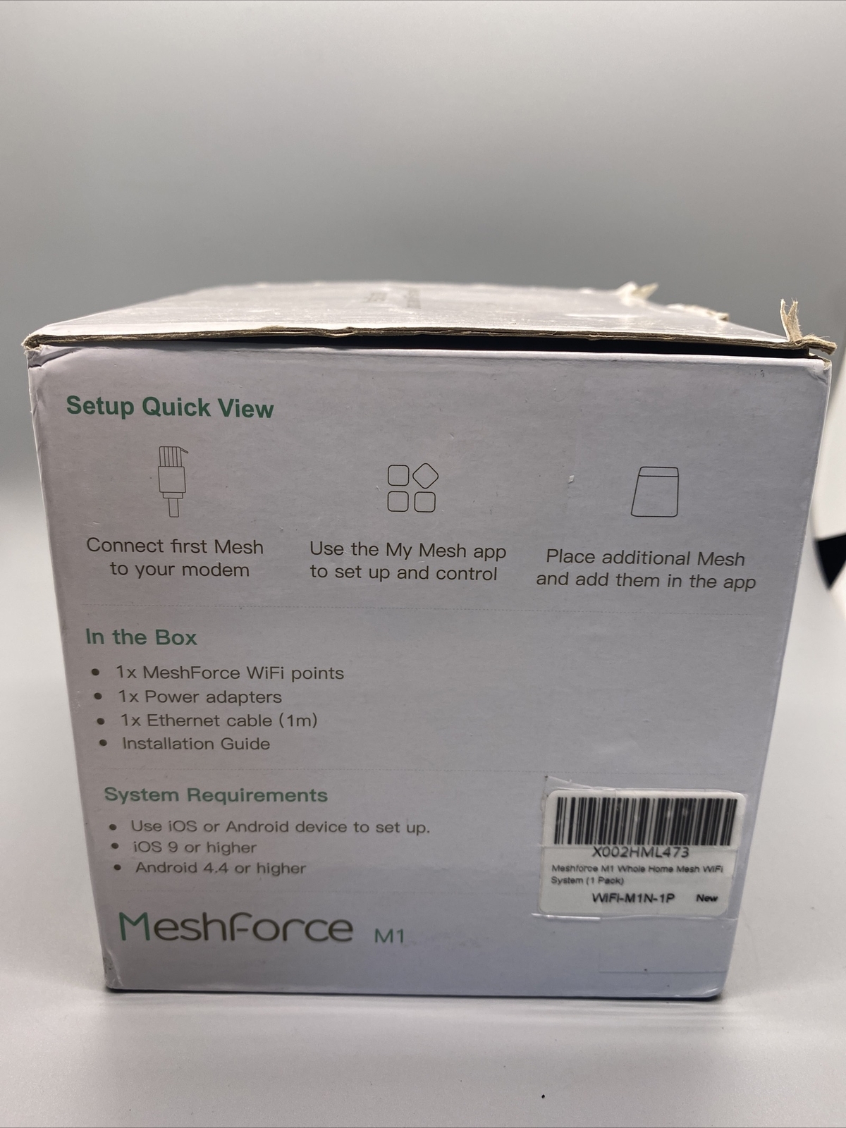 MeshForce M1(Set of 1) Whole Home Mesh AC1200 Dual Band WiFi Router System
