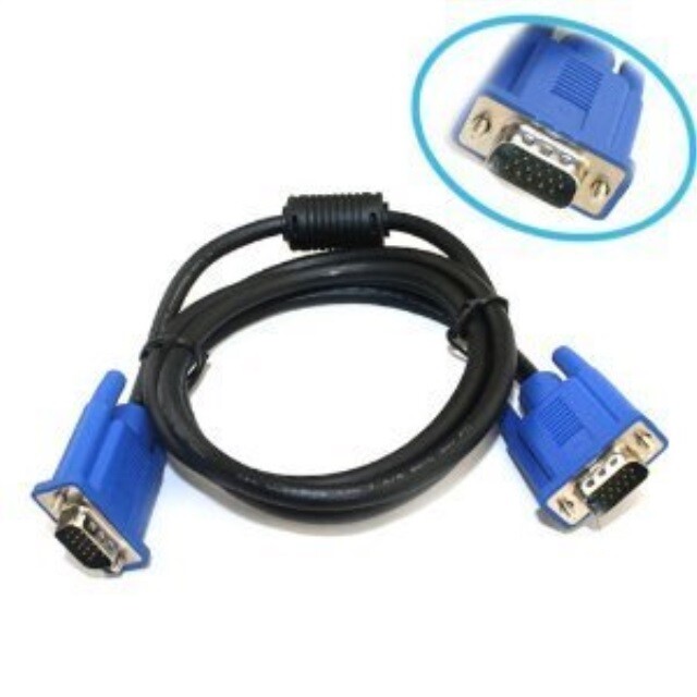 Lot of 5 – Dell 5Ft 15-Pin VGA/SVGA D-Sub Male to Male LCD Monitor Video Cable 5