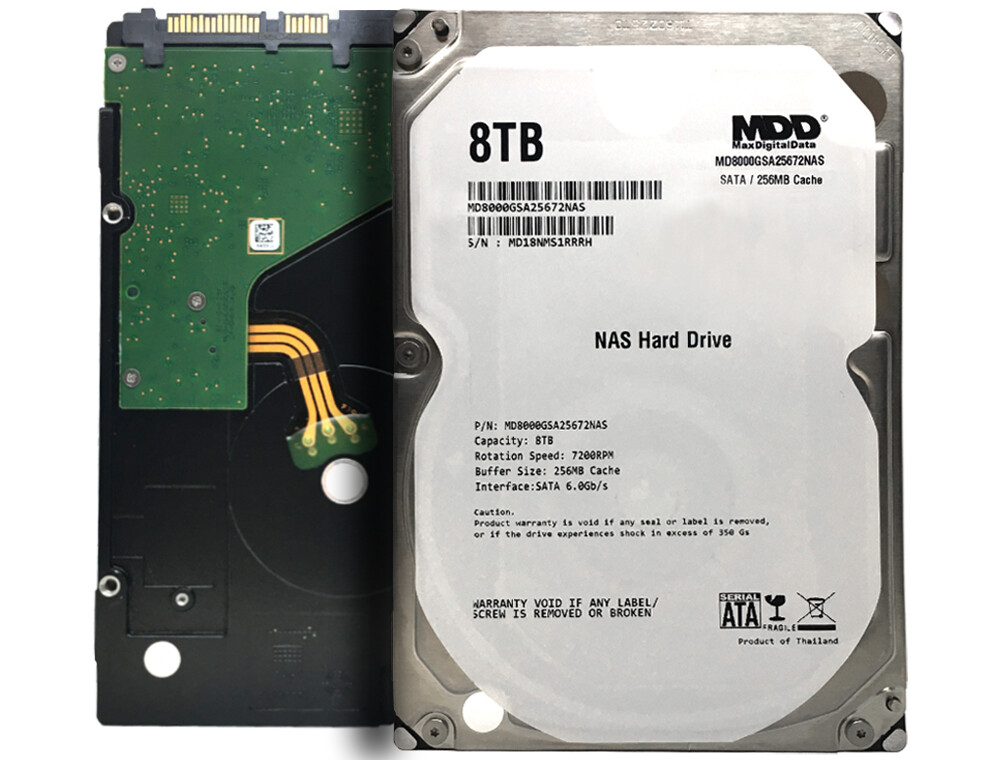 MDD 8TB 7200RPM 256MB Cache SATA 6.0Gb/s 3.5″ Hard Drive for NAS Network Storage