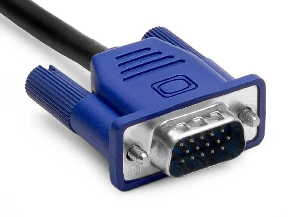 VGA Video Cable 5ft Cord 1080p 60Hz Male to Male Cord 15 Pin for Pc Tv Monitor