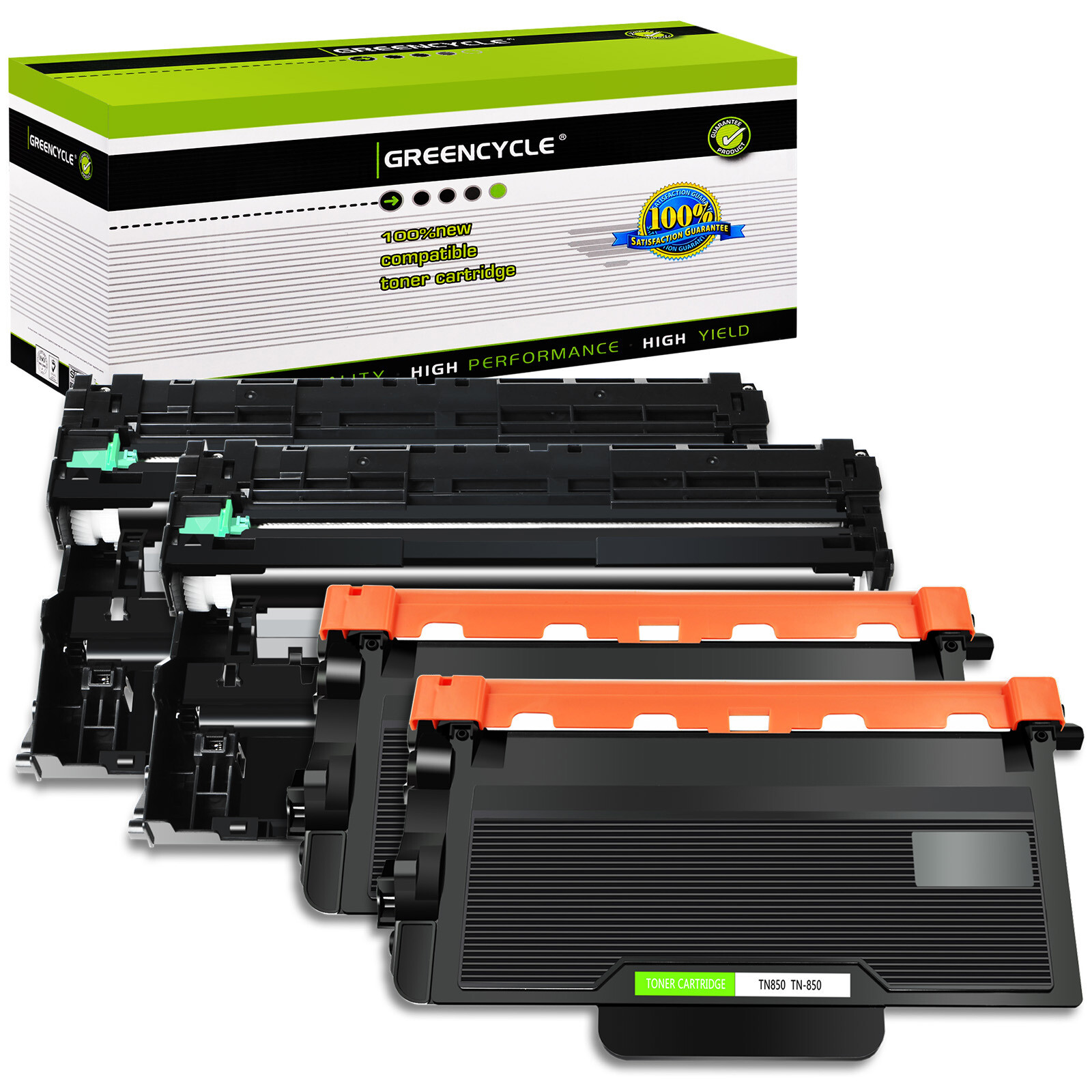 4PK Toner & Drum set for Brother TN850 DR820 MFC-L6900DW MFC-L5700DW DCP-L5650DN