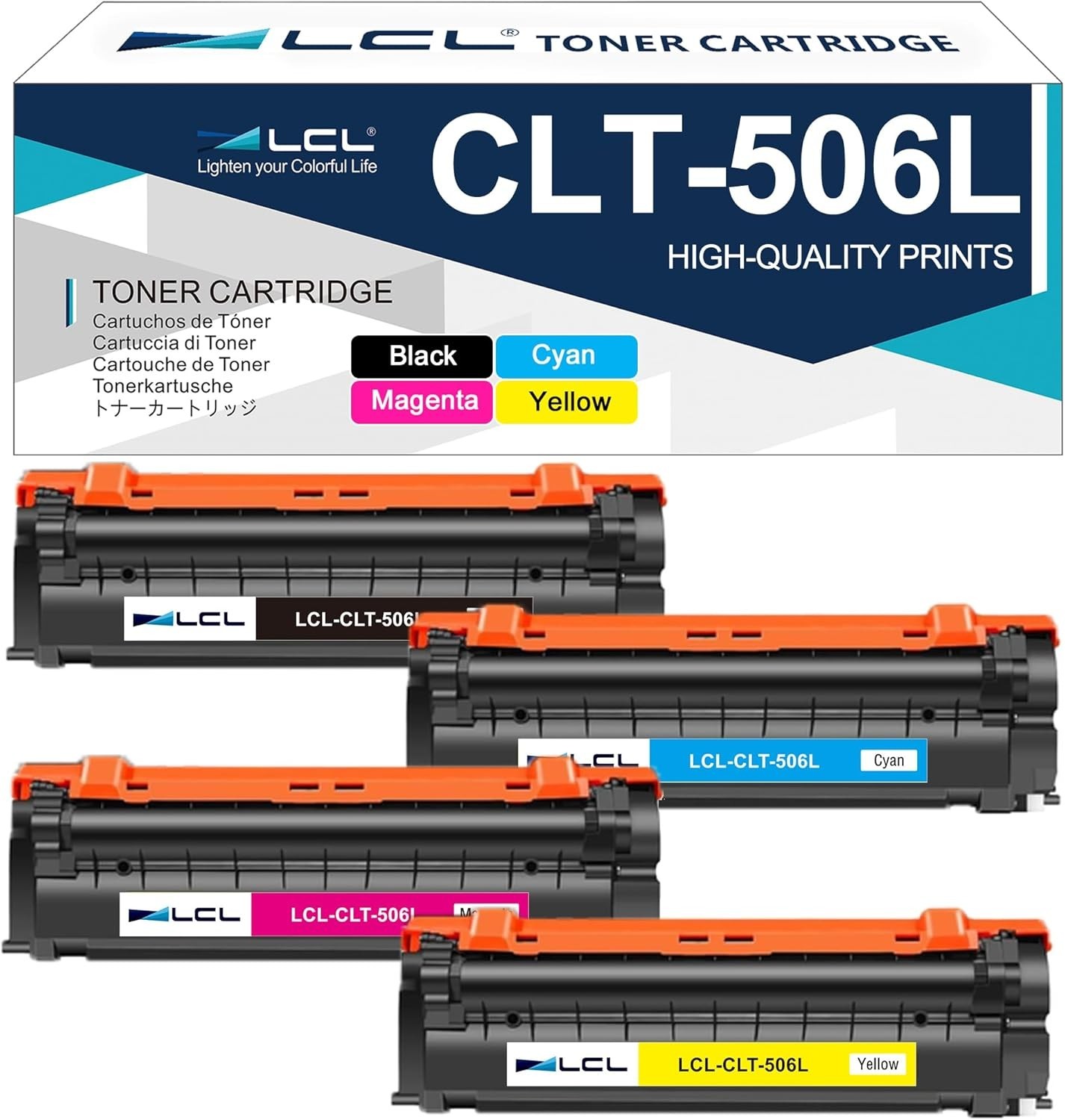 TCT 4PK CLT506L Color Toner Cartridge Set For Samsung CLP-680 CLX-6260 series