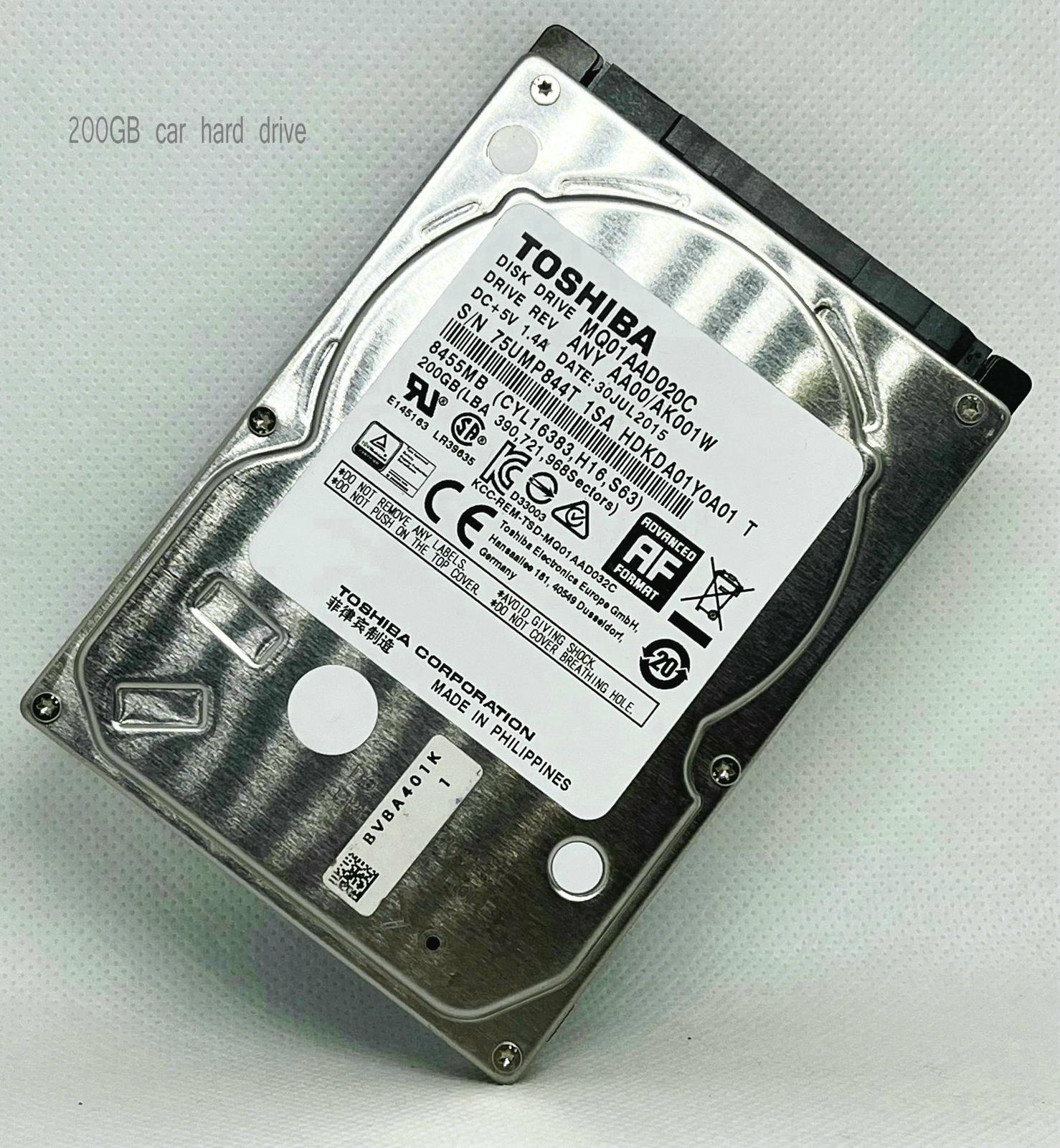 Toshiba 200GB 4200RPM 2.5″ MQ01AAD020C Autonavigation / Industriecomputer HDD