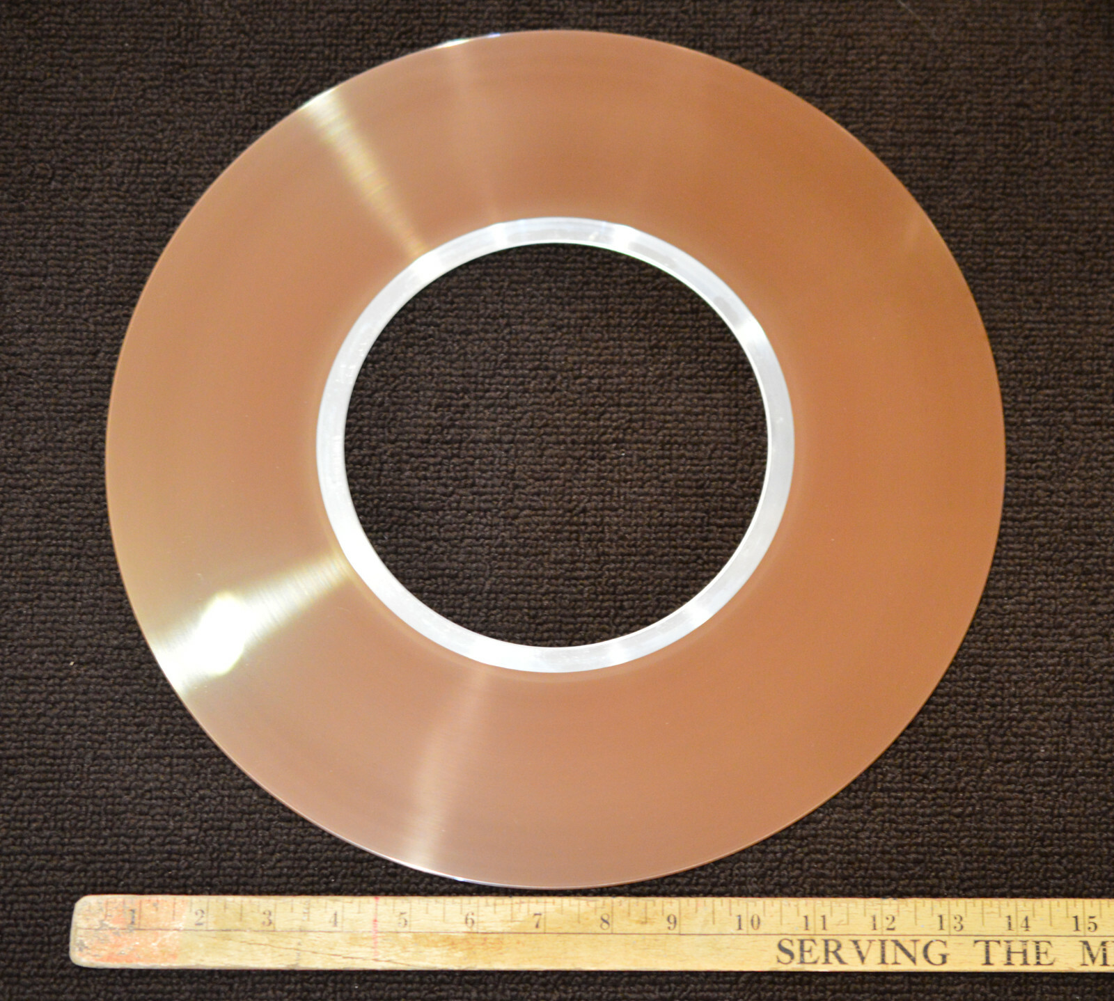 Vintage 14″ hard disk platter – various makes DEC/IBM/Control Data/etc.