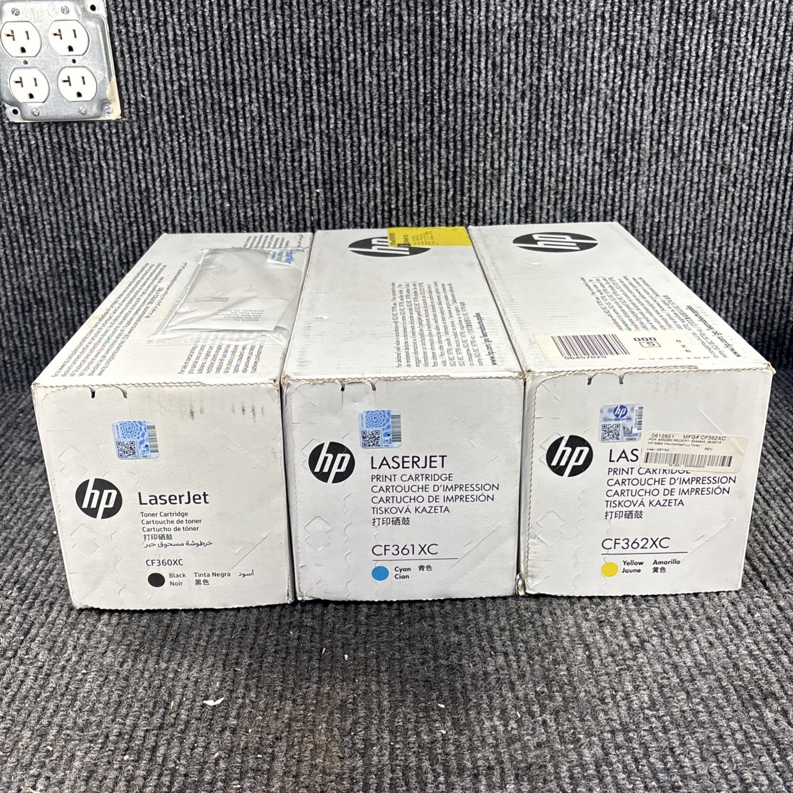 GENUINE HP 508X HIGH YIELD TONER CF361XC CF362XC CF360XC
