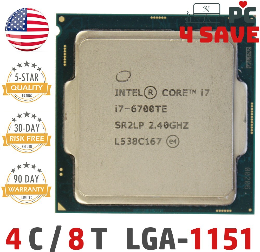 Intel 6th Gen Core i7-6700TE 2.40GHz 4-Core LGA1151 8MB Desktop Processor SR2LP