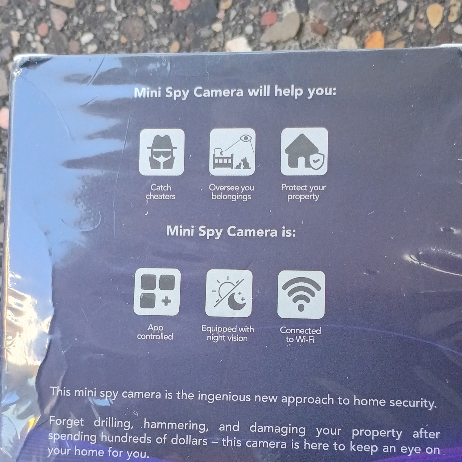 mini camera with app control and sd card